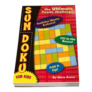 Sum Doku For Kids Steve Arons Price Stern Sloan Red Sudoku Logic PB Puzzle Book
